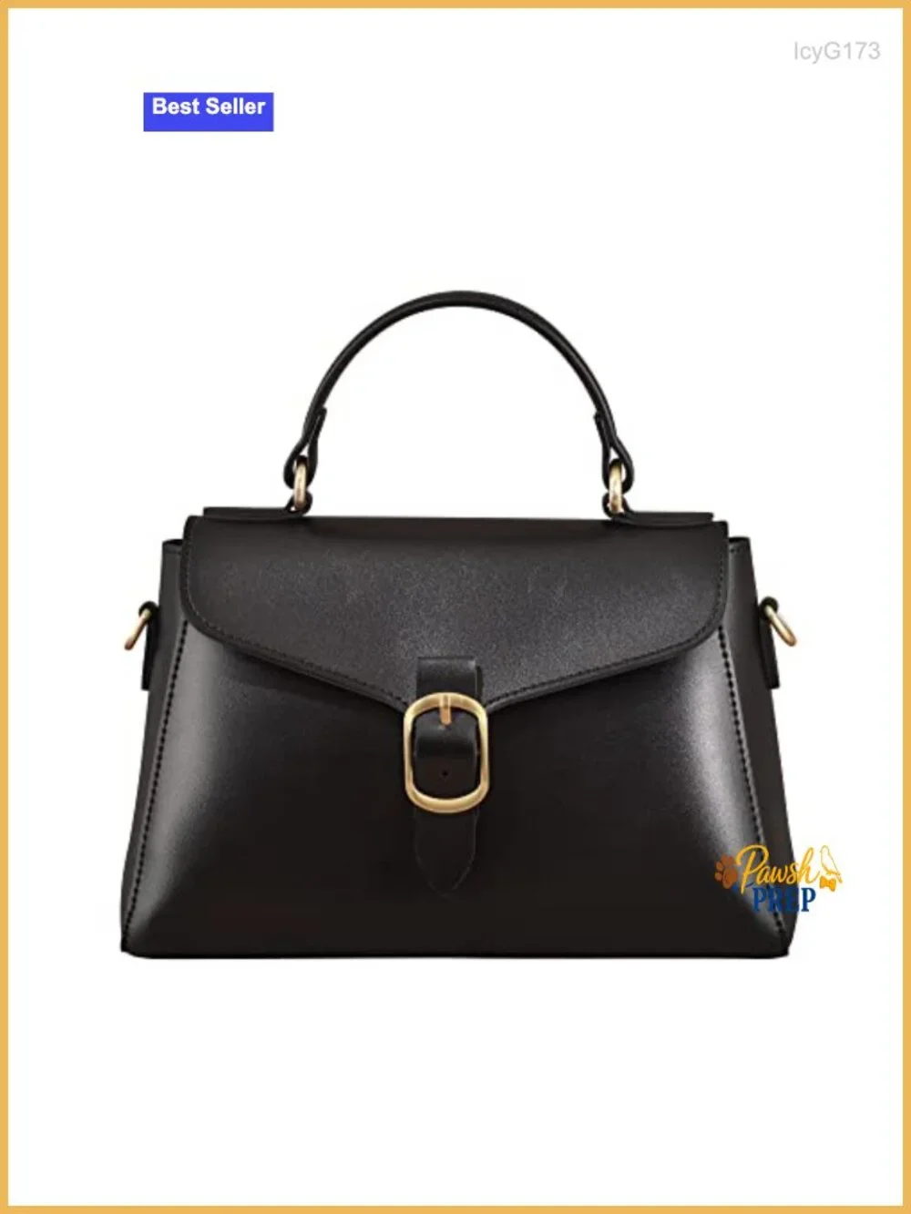 Vegan Leather Flap Top Handle Satchel Bag Retro Casual Purse Handbag